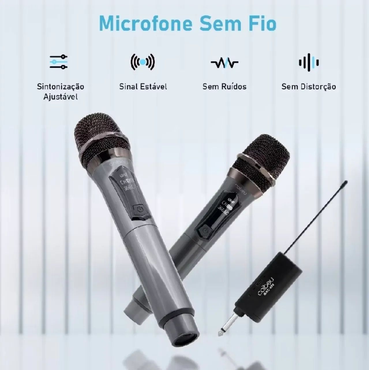 Microfone duplo original  - Foto 2