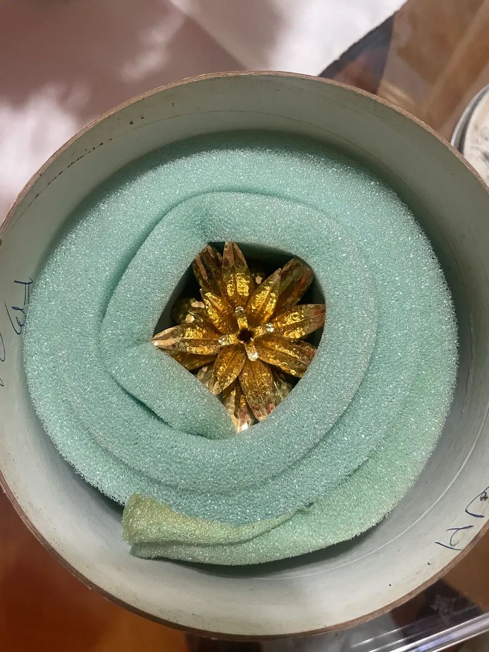 Enorme e pesado  Abacaxi  em cristal Swarovski  - Foto 4