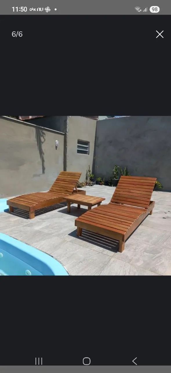 Espreguiçadeira para área de piscina - Foto 3