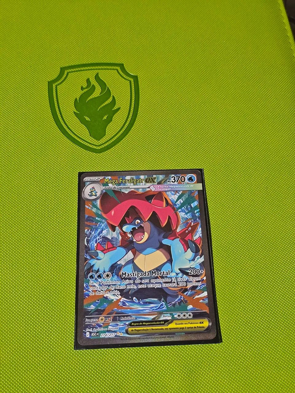 Carta pokemon mega feraligatr ex