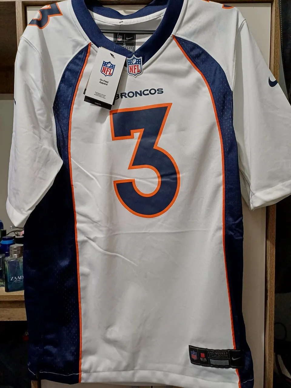 シャツ Denver Broncos NFL Jersey Russell Wilson Camisa NFL Jersey Denver Broncos Russell Wilson Nike - Roupas