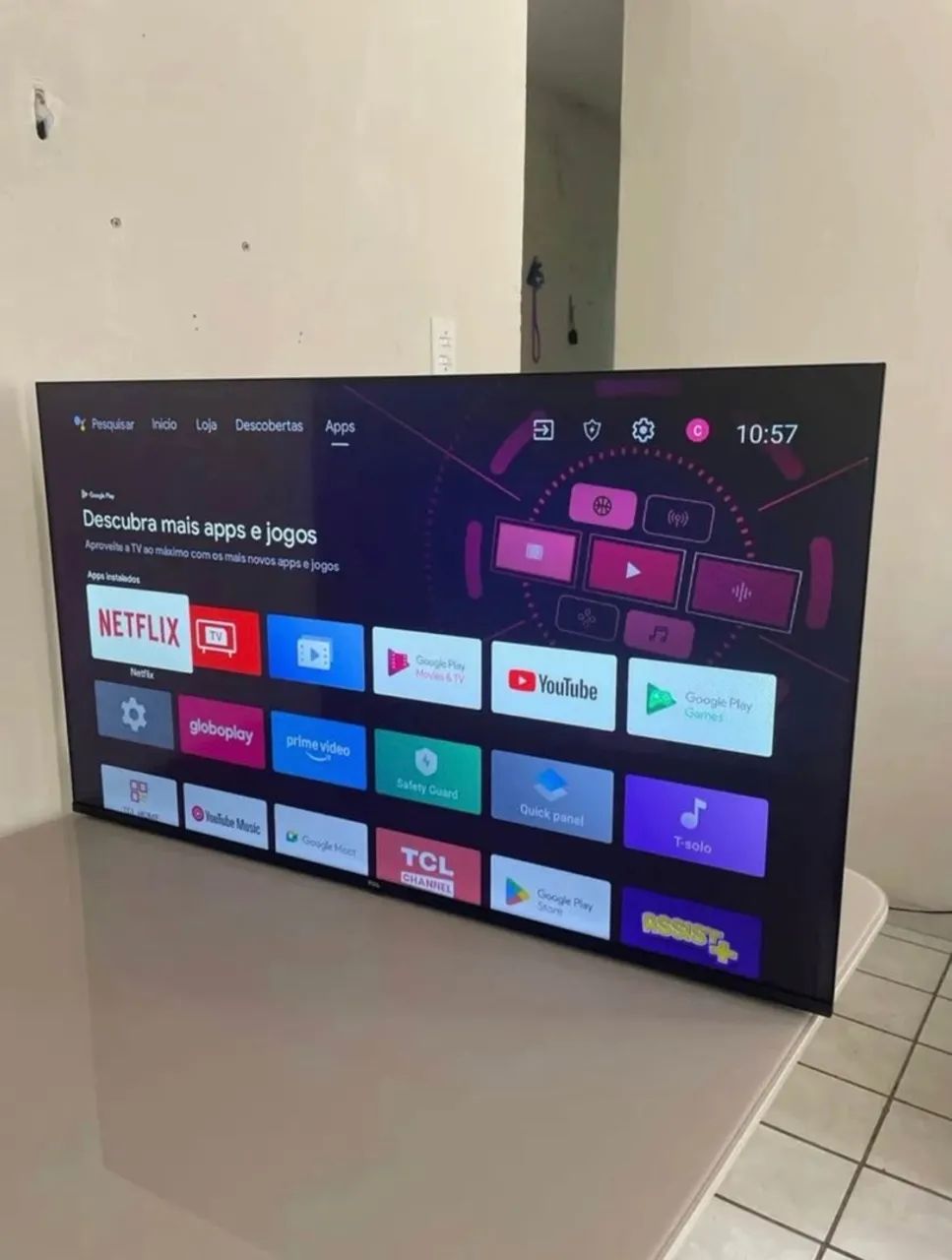 Tv Smart 43 Polegadas TCL Android Borda Infinita Bluetooth - Novíssima
