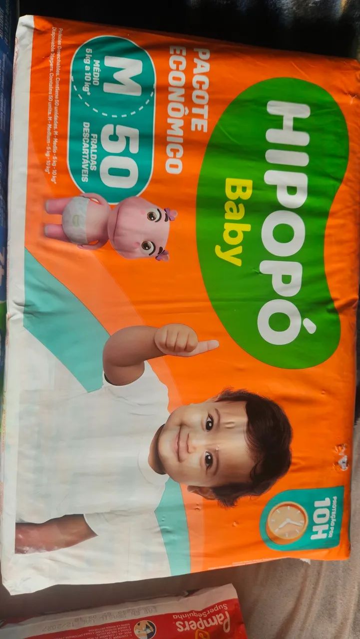Fralda M Hipopó+Mili baby