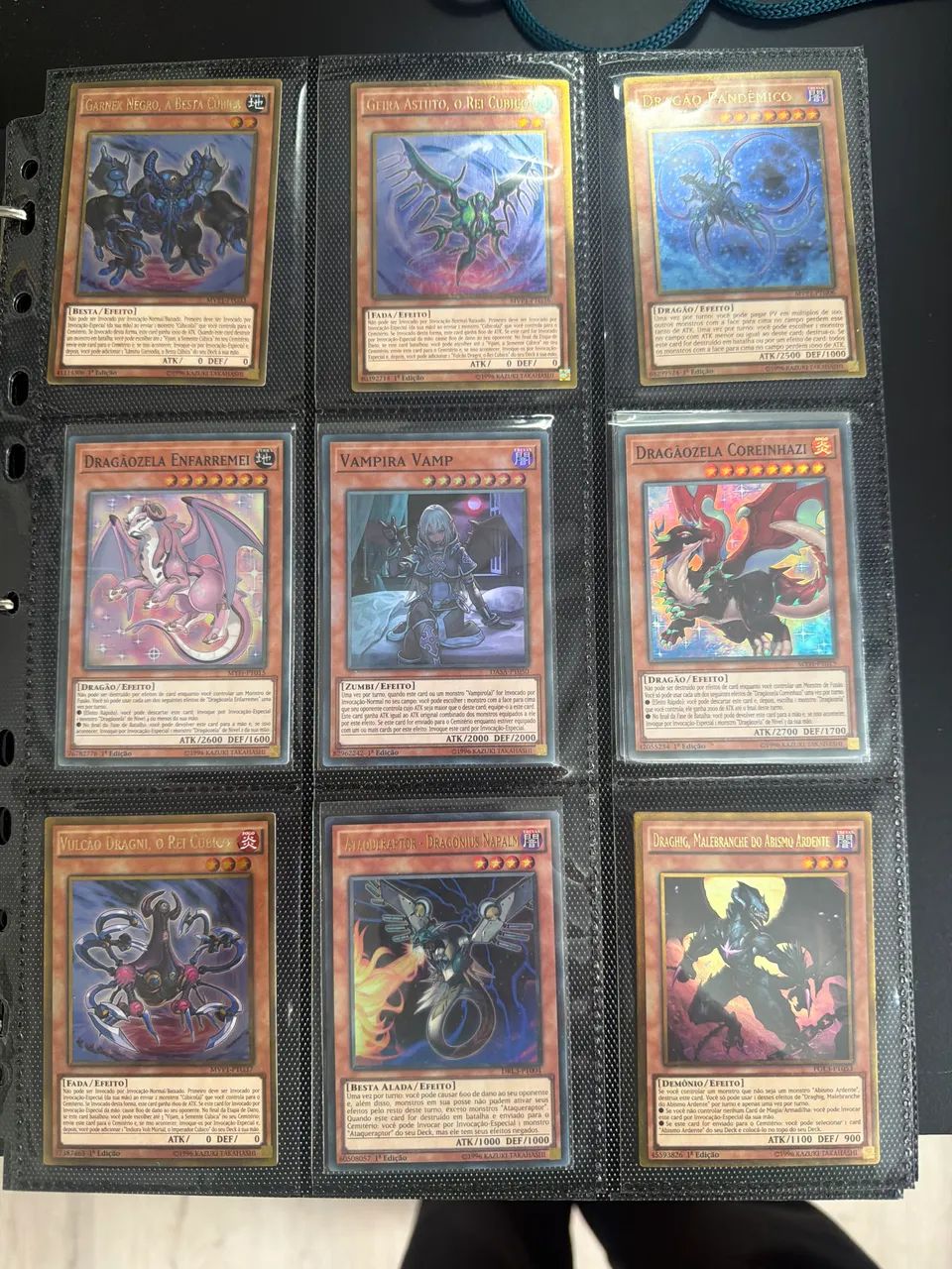 Fichário de cartas de yugioh