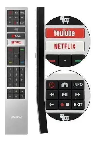 Controle remoto tv AOC 4k prata - Foto 2