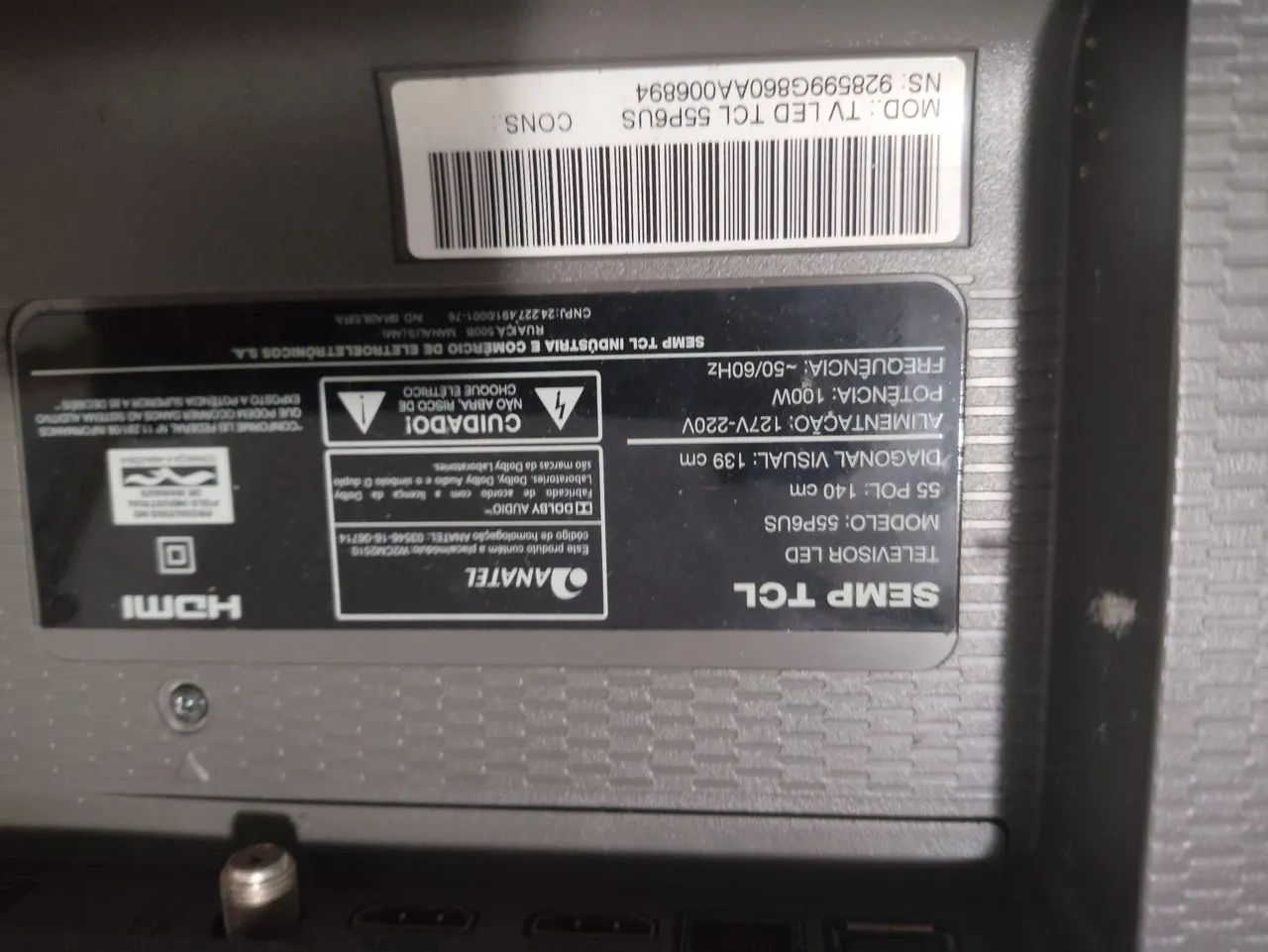Smart tv 55 TCL com defeito  - Foto 2