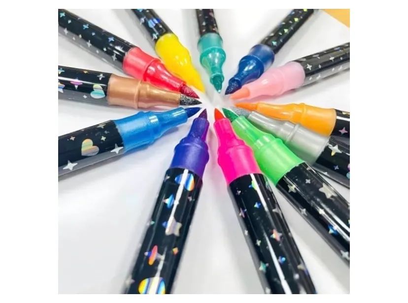 24 Canetas marcadoras com glitter (48 Cores) - Foto 2