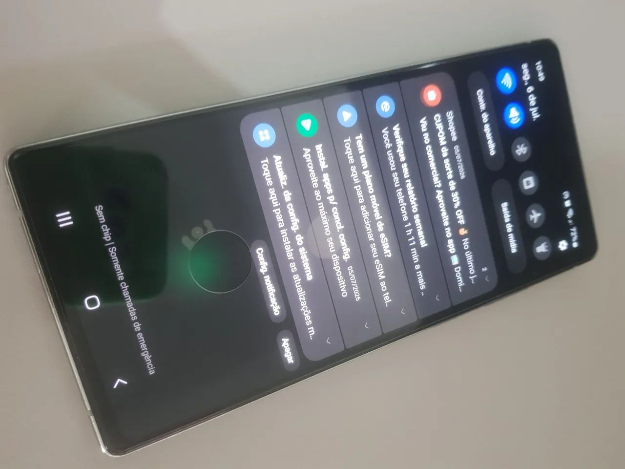 Galaxy note 20 8gb/256gb memória 