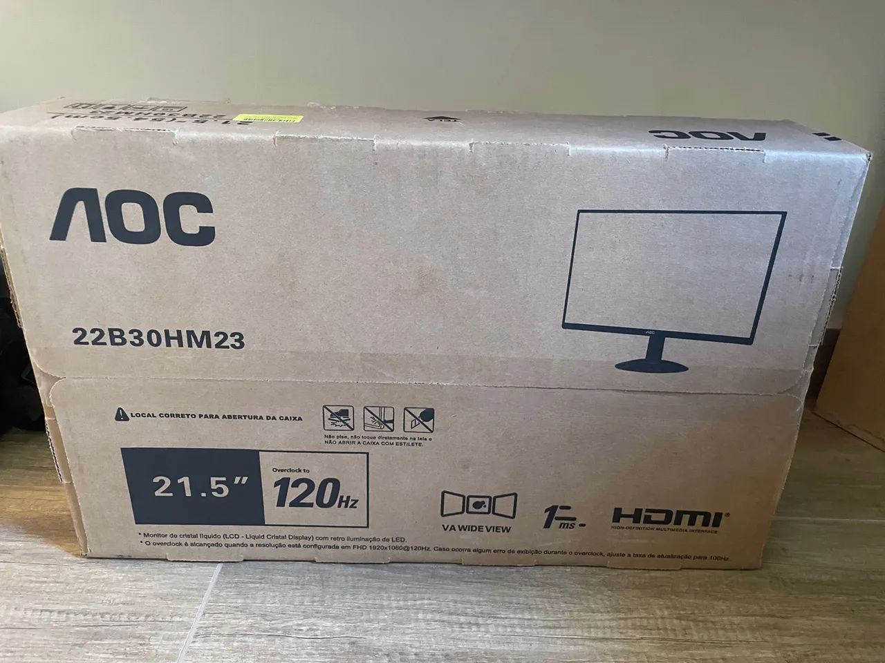 Monitor AOC 21.5pol 120hz