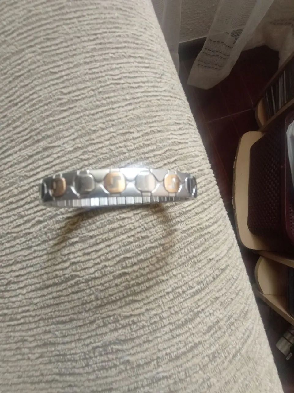 Pulseira com plaquê em ouro (com elos extras)  - Foto 2