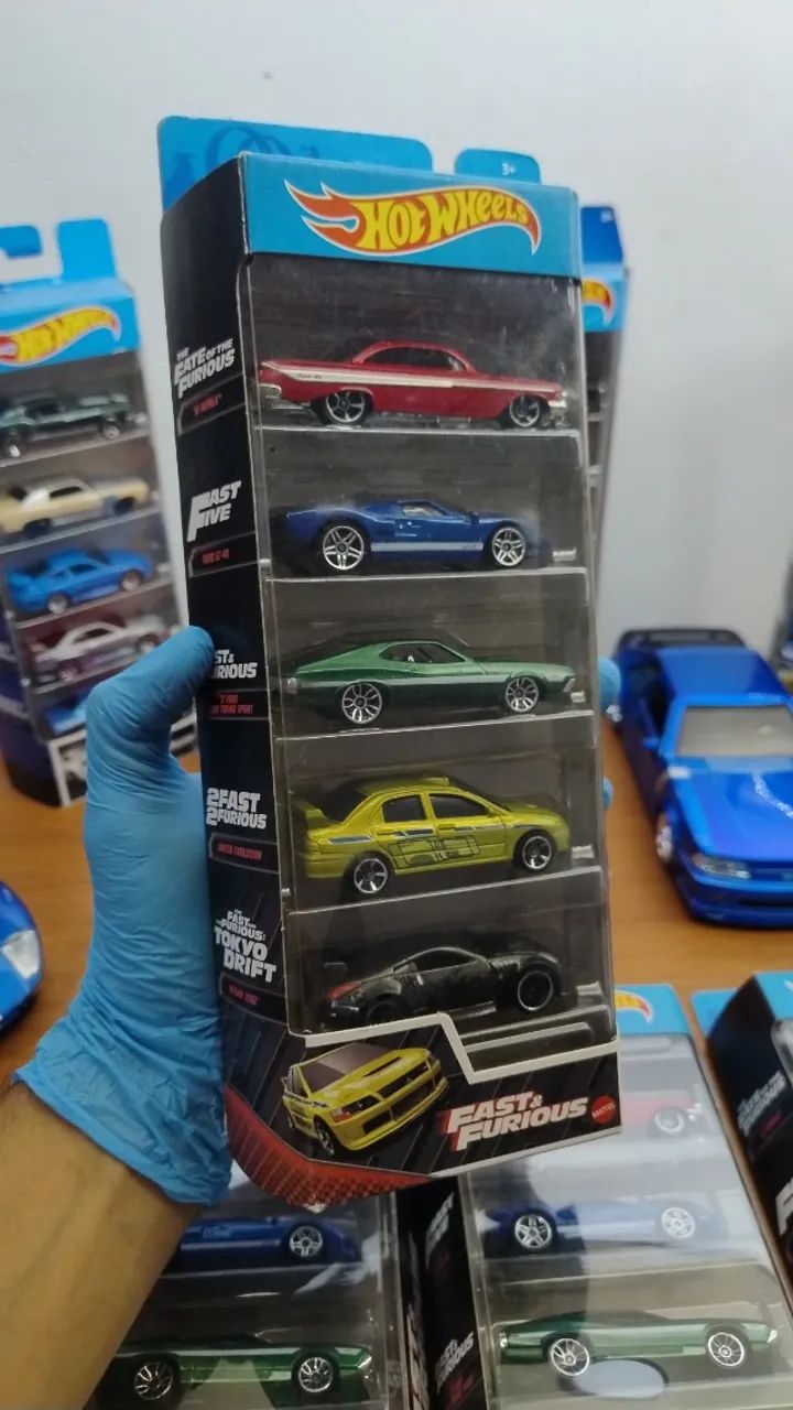 Hot Wheels 5-Pack Fast & Furious (Velozes e Furiosos) - Lacrado / Colecionador - Foto 4