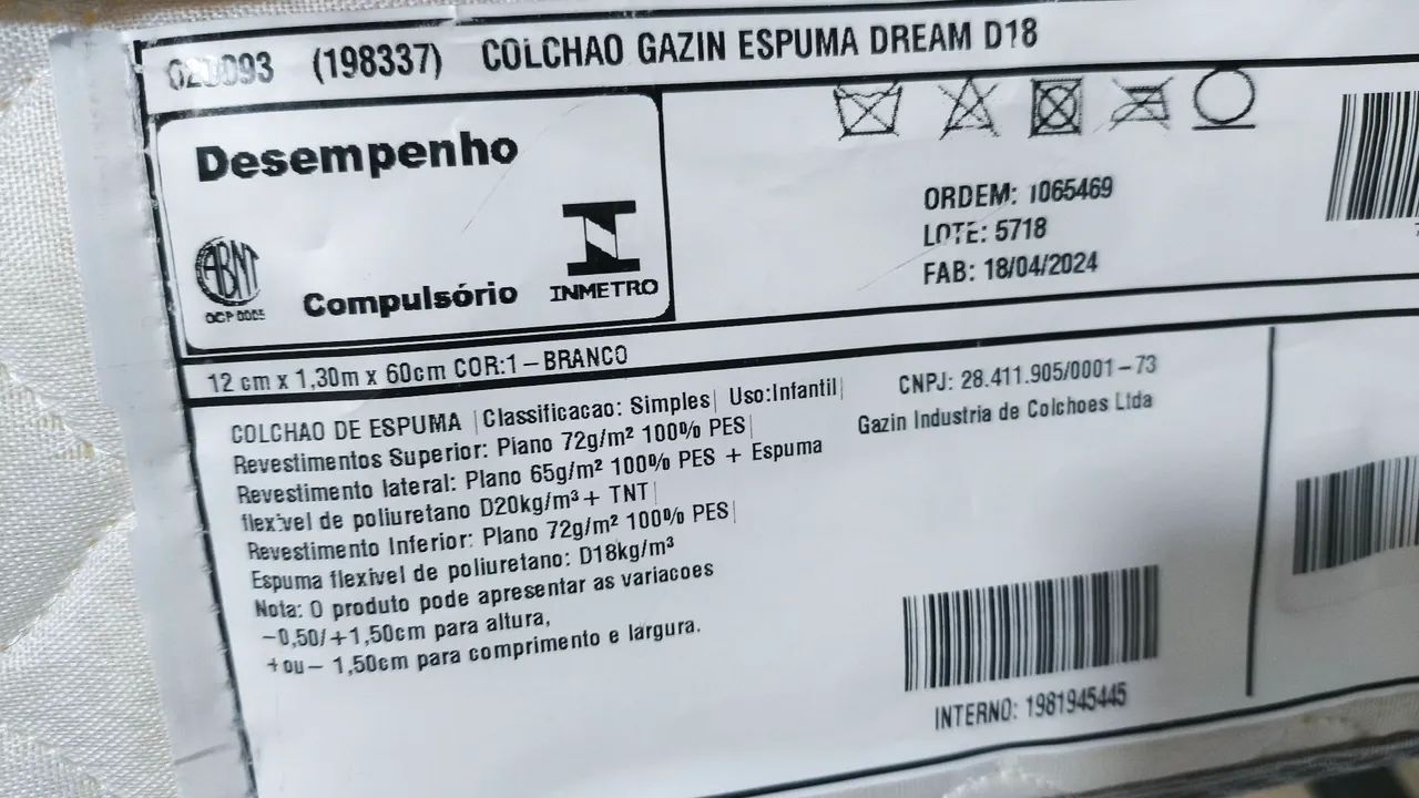 Colchão de bebê  - Foto 3