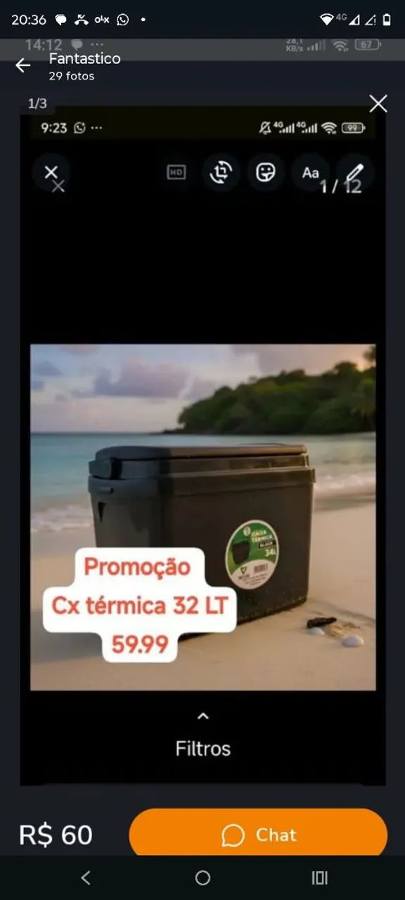 caixa termica 32 lt