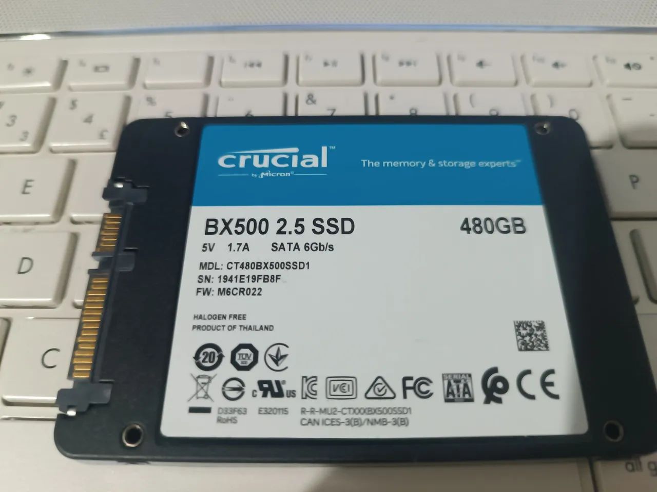 SSD crucial 480gb usado  - Foto 2