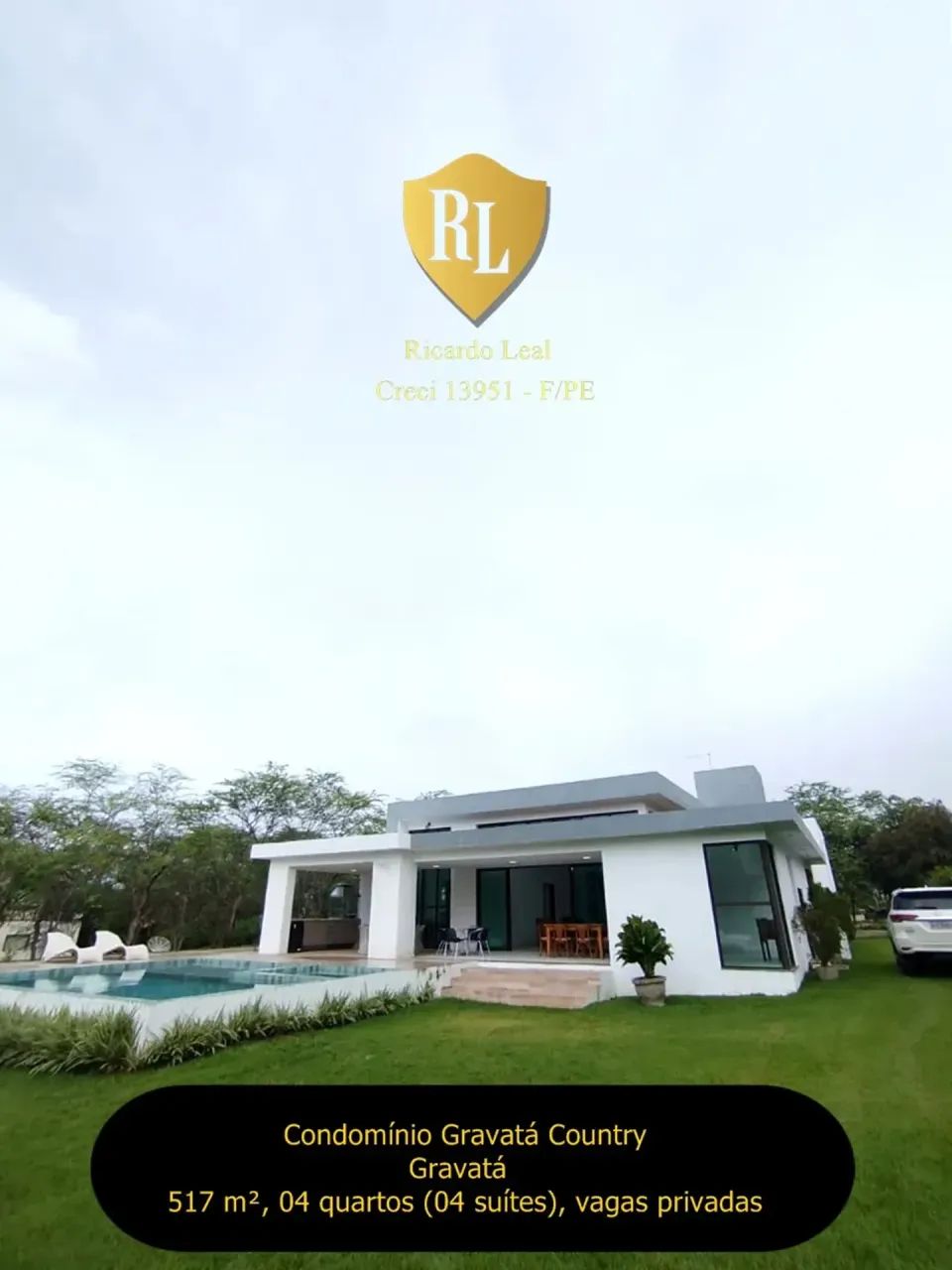 Vendo Casa Mobiliada em Gravatá, 517 m², 04 quartos (04 suítes)