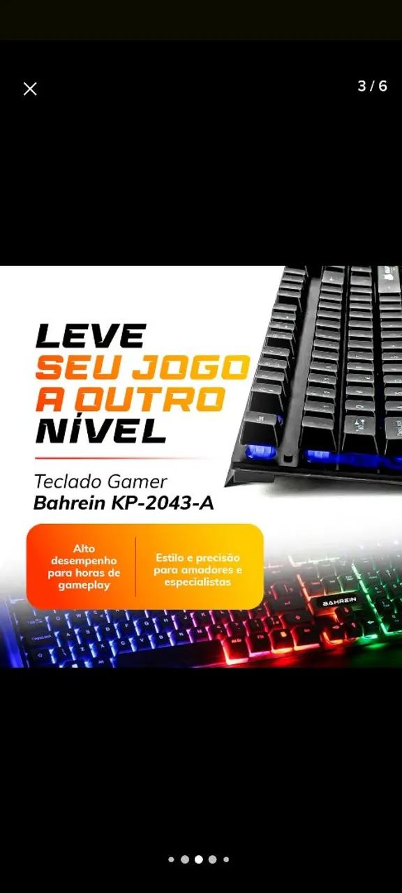 Teclado gamer semi mecanico - Foto 3