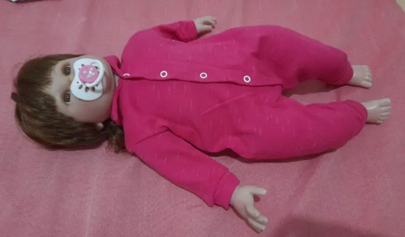 boneca bebe reborn com chupeta - Foto 2