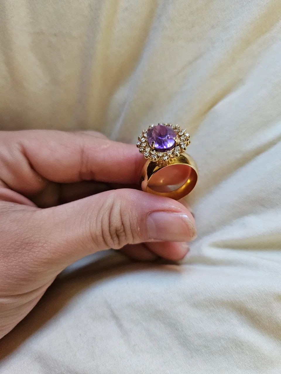 Anel em OURO 18K com brilhantes - Foto 5