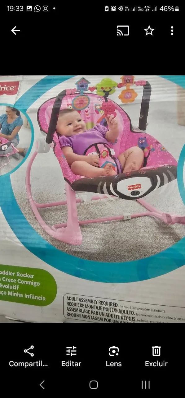 Cadeirinha de bebê menina - Foto 4