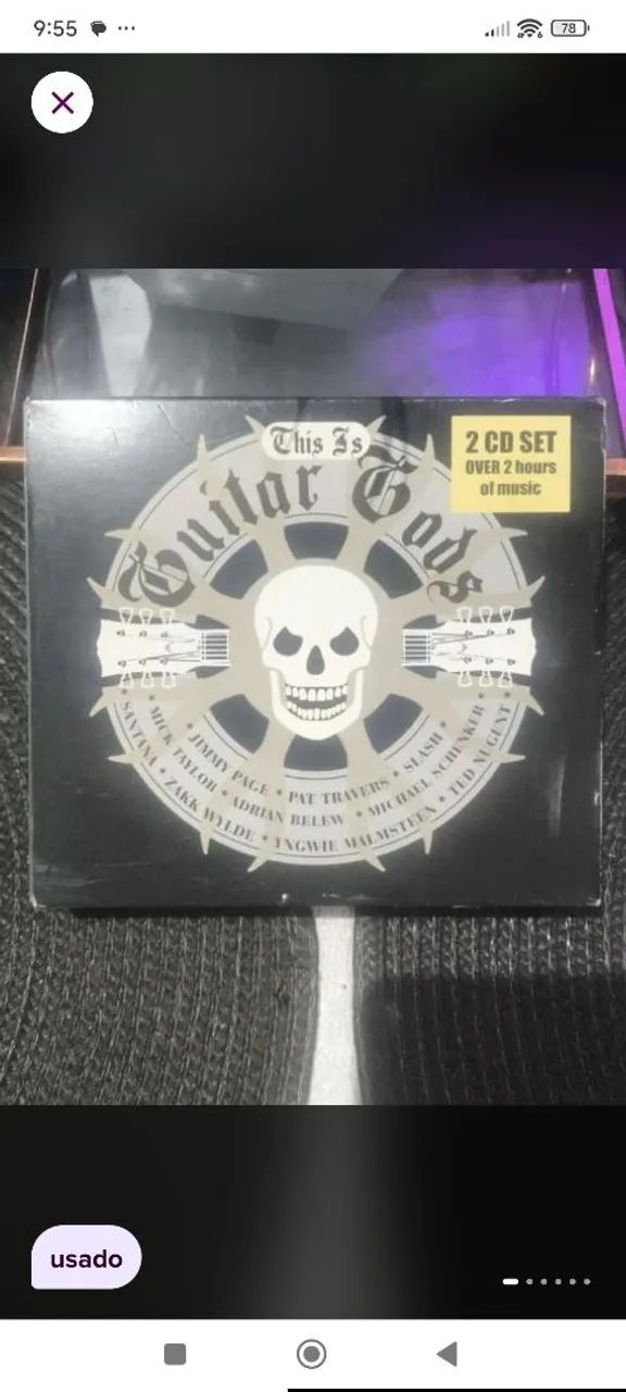 Box CD Guitar Golds em excelente estado de qualidade 