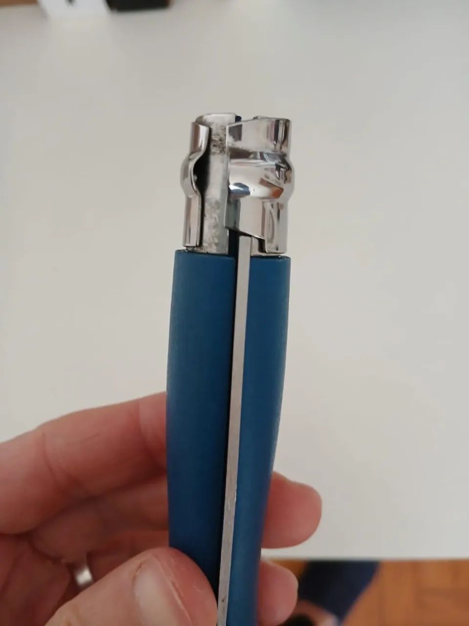 Canivete Opinel N 8 azul original - Foto 4