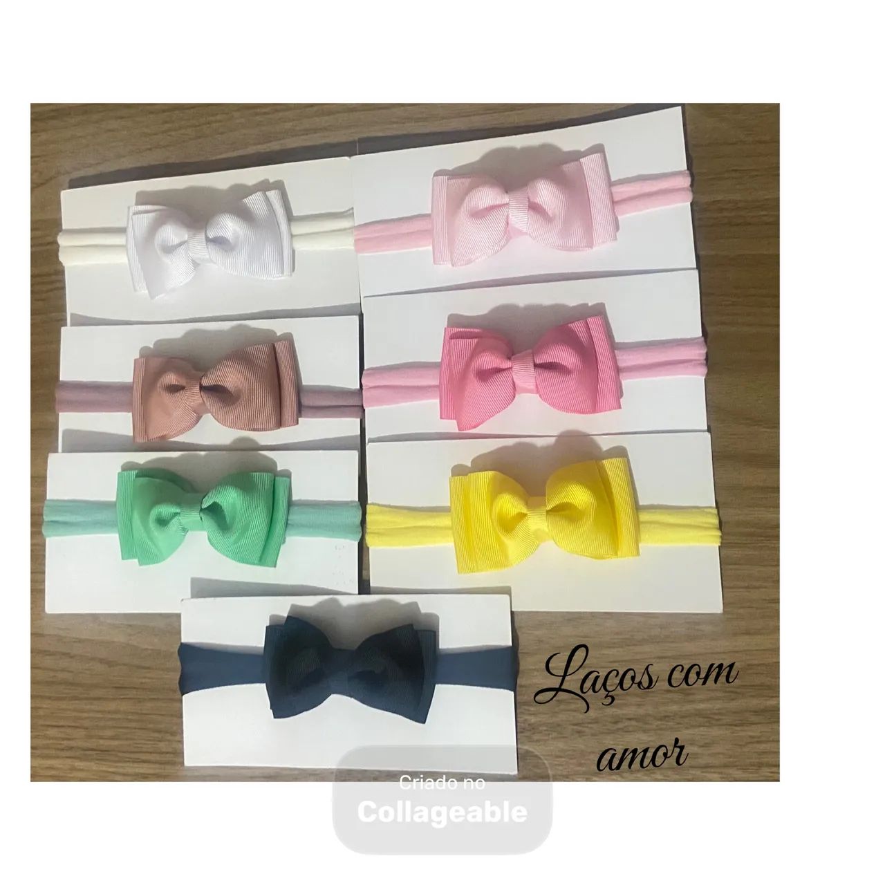 Kit 7 faixinhas laço bebê  - Foto 2