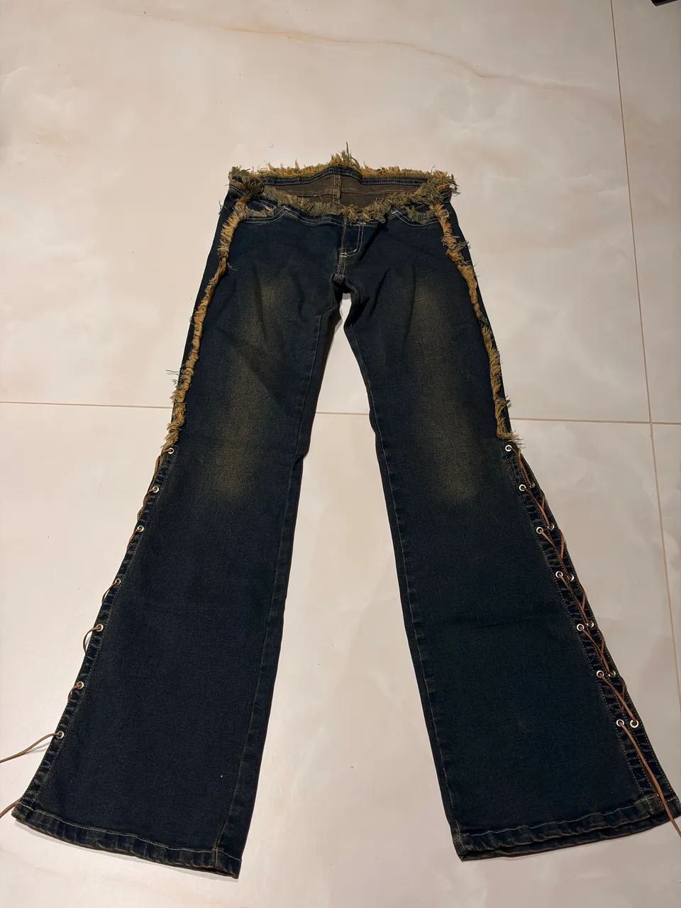 Calça jeans inspired roberto cavalli