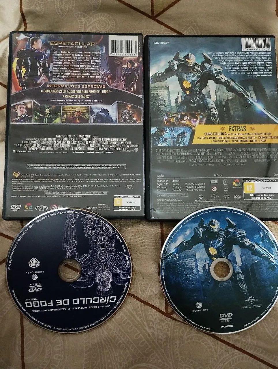Dvd Círculo de Fogo 1 e 2 Original faço Olx pay  - Foto 2