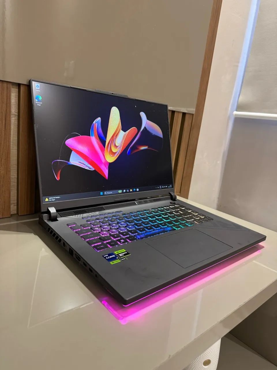 Notebook Gamer Rog Strix, Core i9-13980Hx + RTX 4060 + 32Gb ! Com garantia