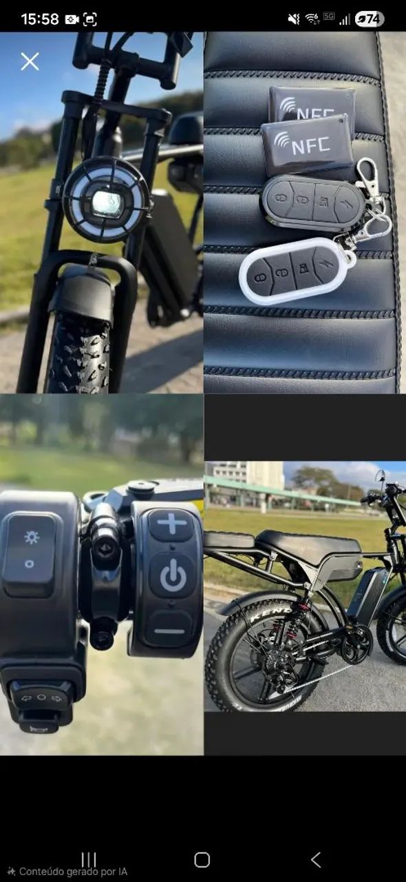 Bicicleta elétrica  - Foto 3