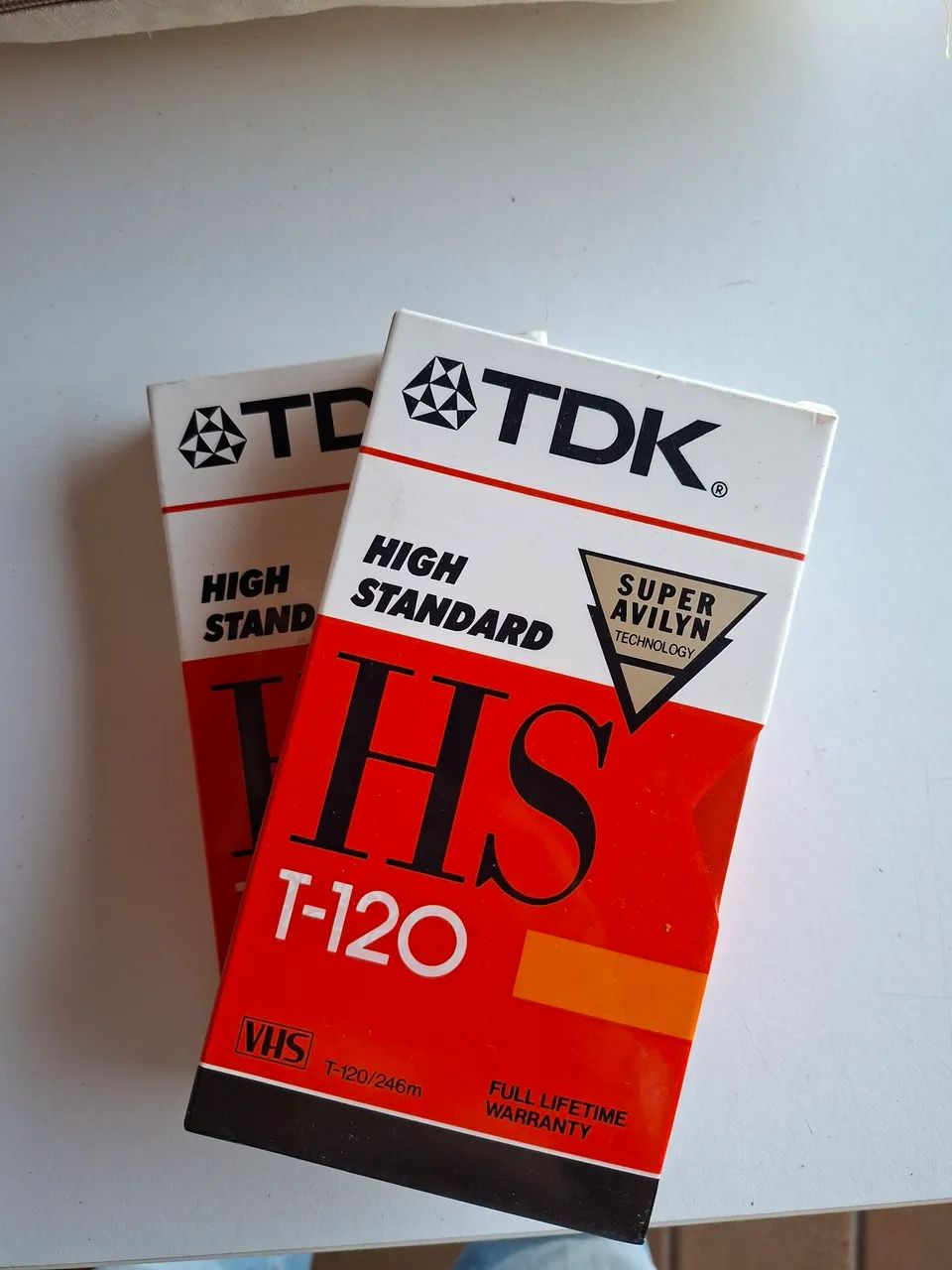 Fitas VHS virgens ainda lacradas