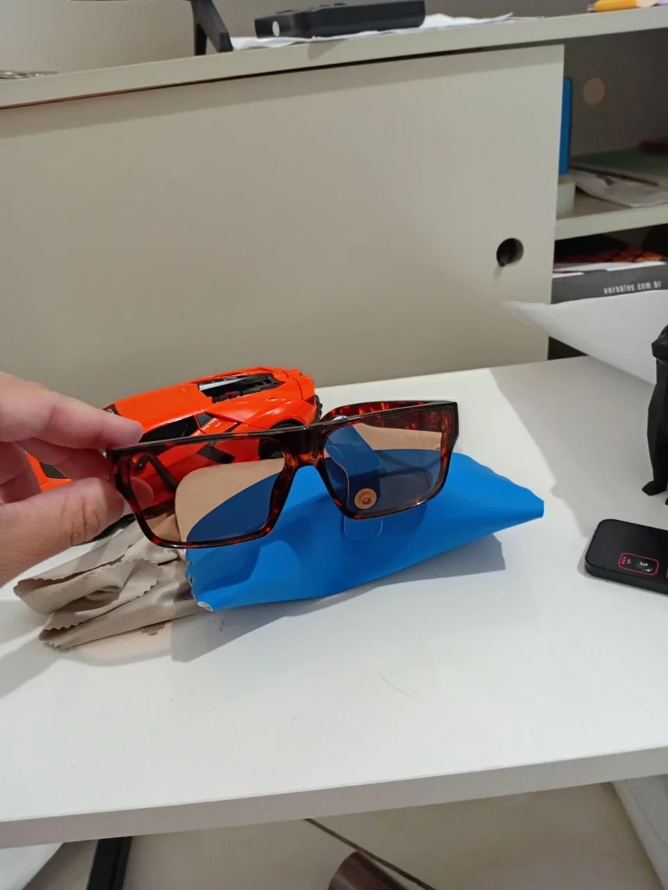 Óculos tartaruga tamanho único com proteção uv