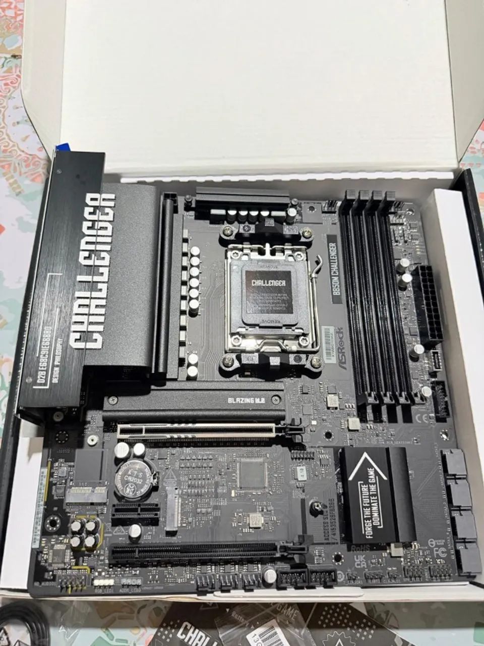 Placa-Mãe ASRock B850M Challenger - AM5 (Nova e Lacrada com Nota Fiscal) - Foto 2