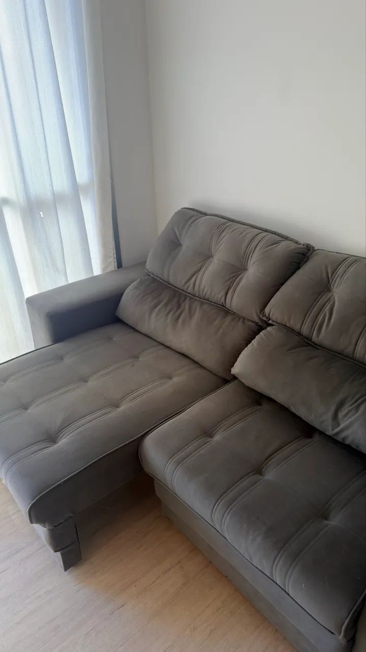 Sofá Retrátil Reclinável 3 Lugares  - Foto 2