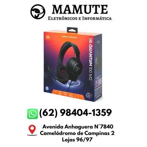 Fone de Ouvido JBL Quantum 100M2 Gamer Over-ear com Microfone Removível para PS4