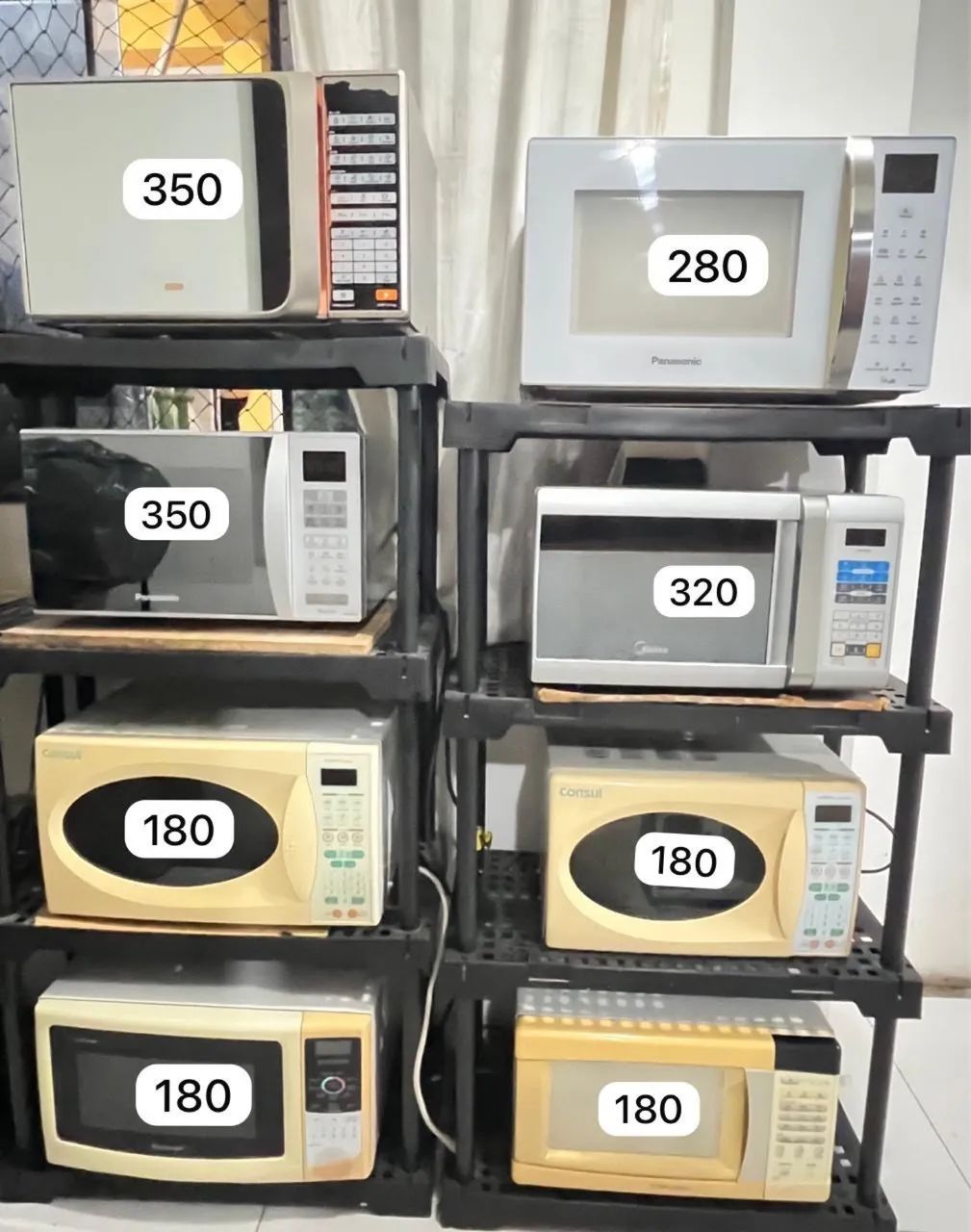 Microondas diversos funcionando perfeitamente com garantia 