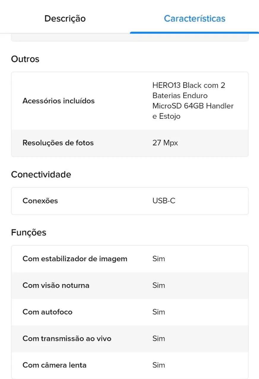 Câmera go pro 13 black - Foto 2