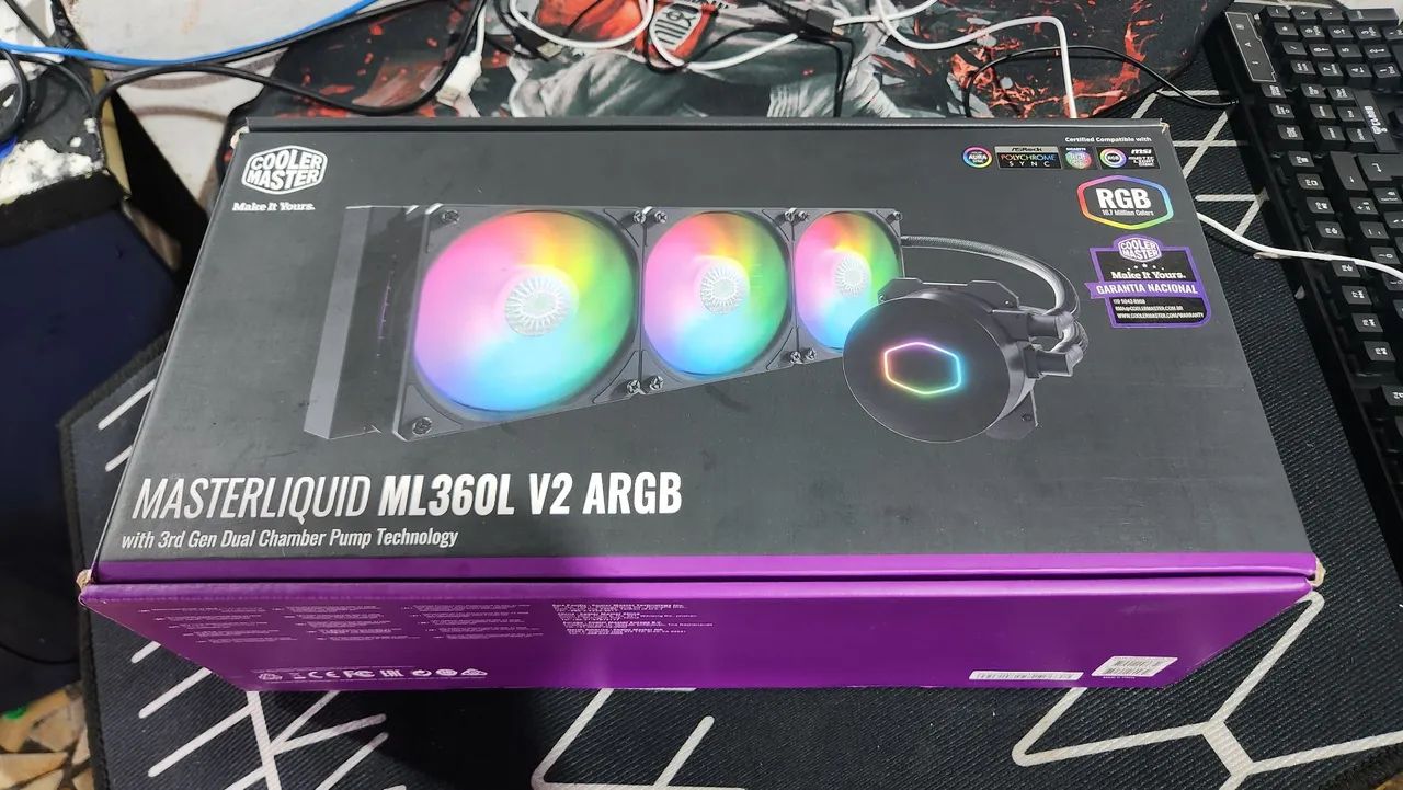 Water Cooler Cooler Master MasterLiquid RGB, 360mm, Intel-AMD,