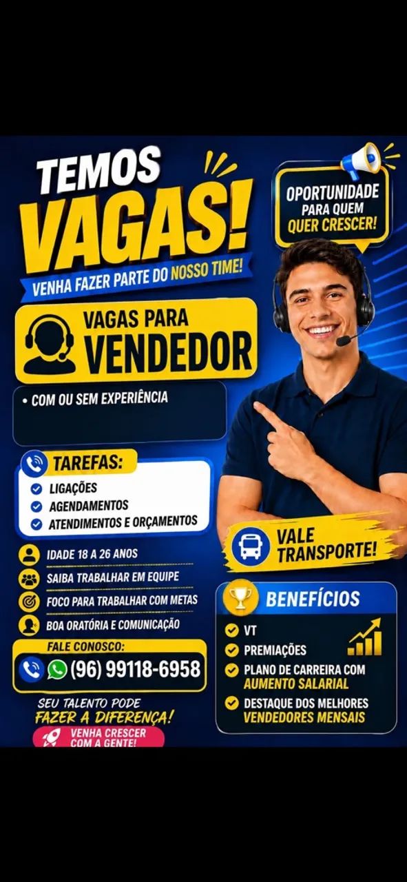 Vaga para call center 