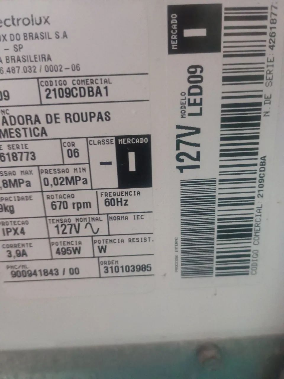 Máquina Semi Nova 110 Voltagem - Máquinas de Lavar e Secadoras