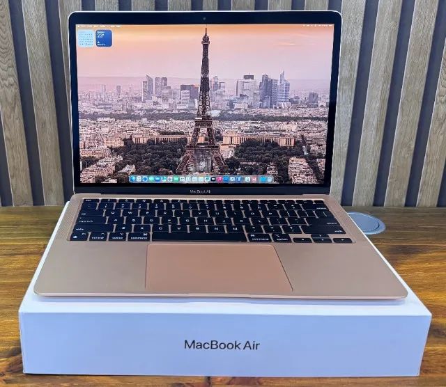 Apple MacBook Air M1 Gold Bateria 100% c/ Capa - Notebooks - São