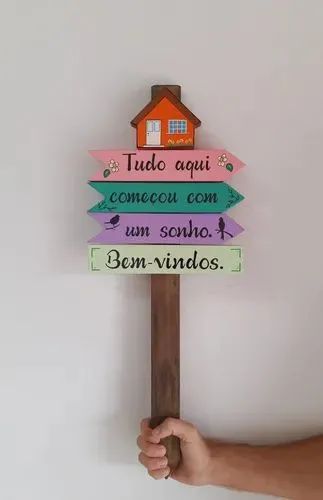 Confecção de placas e letreiros com pintura manual, conforme layout, texto e dimensões - Foto 4