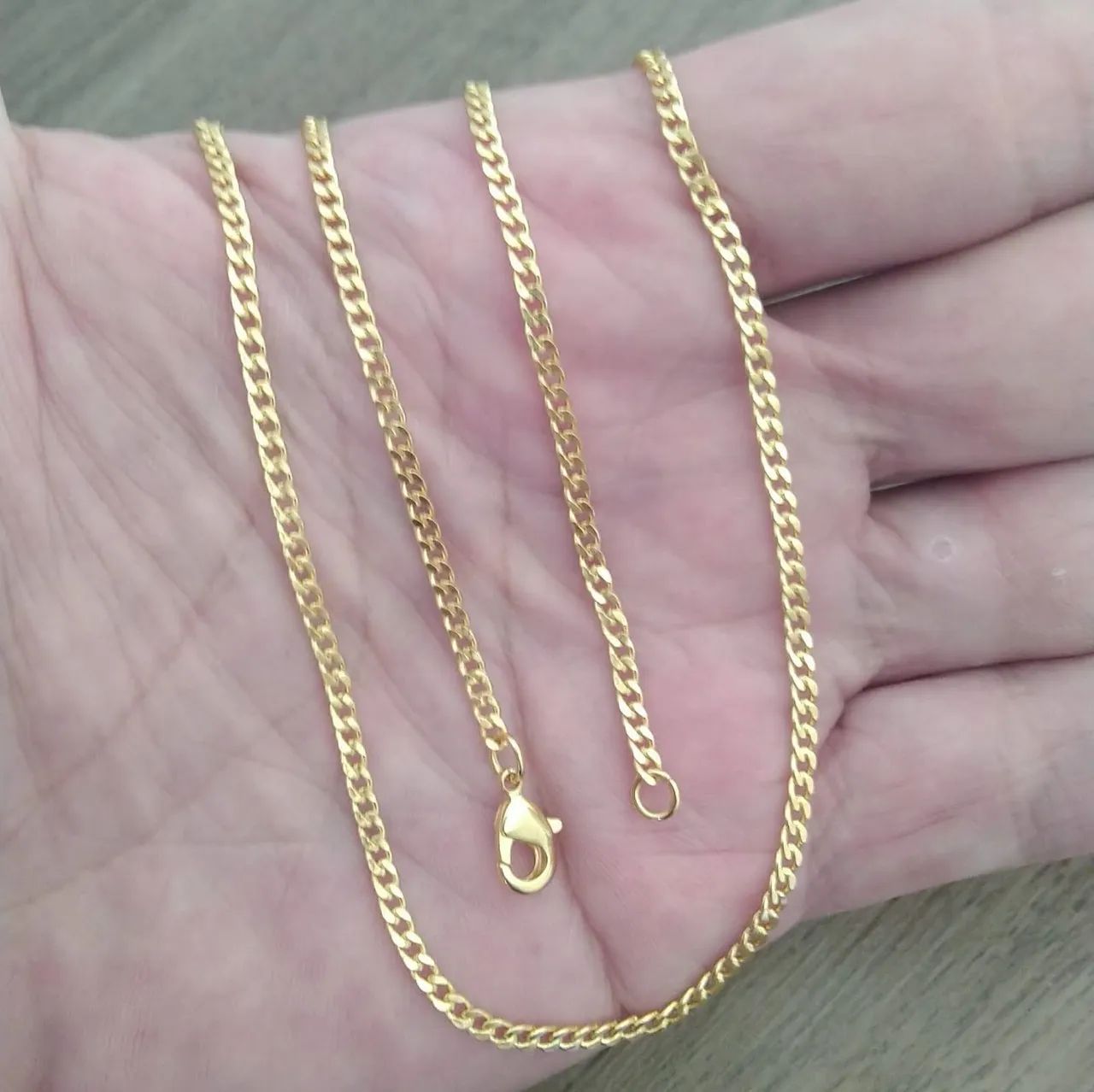 Corrente banhada a ouro 18k  - Foto 2