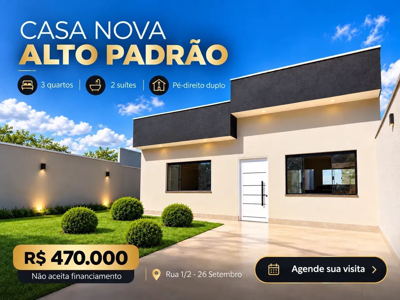 Casa nova em condomínio fechado  Rua 1, 26 de Setembro