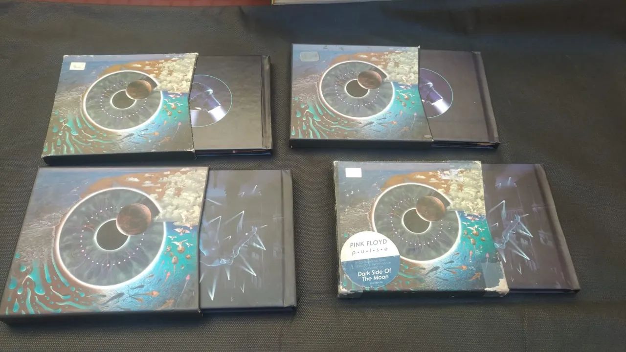Cds do Pink Floyd, álbum Pulse, duplos, completos.