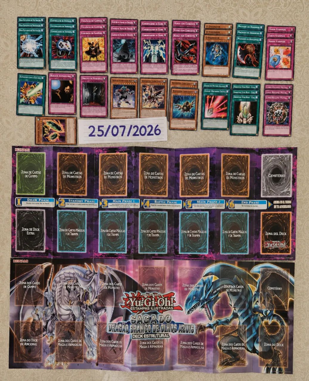 Deck Blue-eyes Dragão Branco de Olhos Azuis e cartas total de 368. - Foto 5
