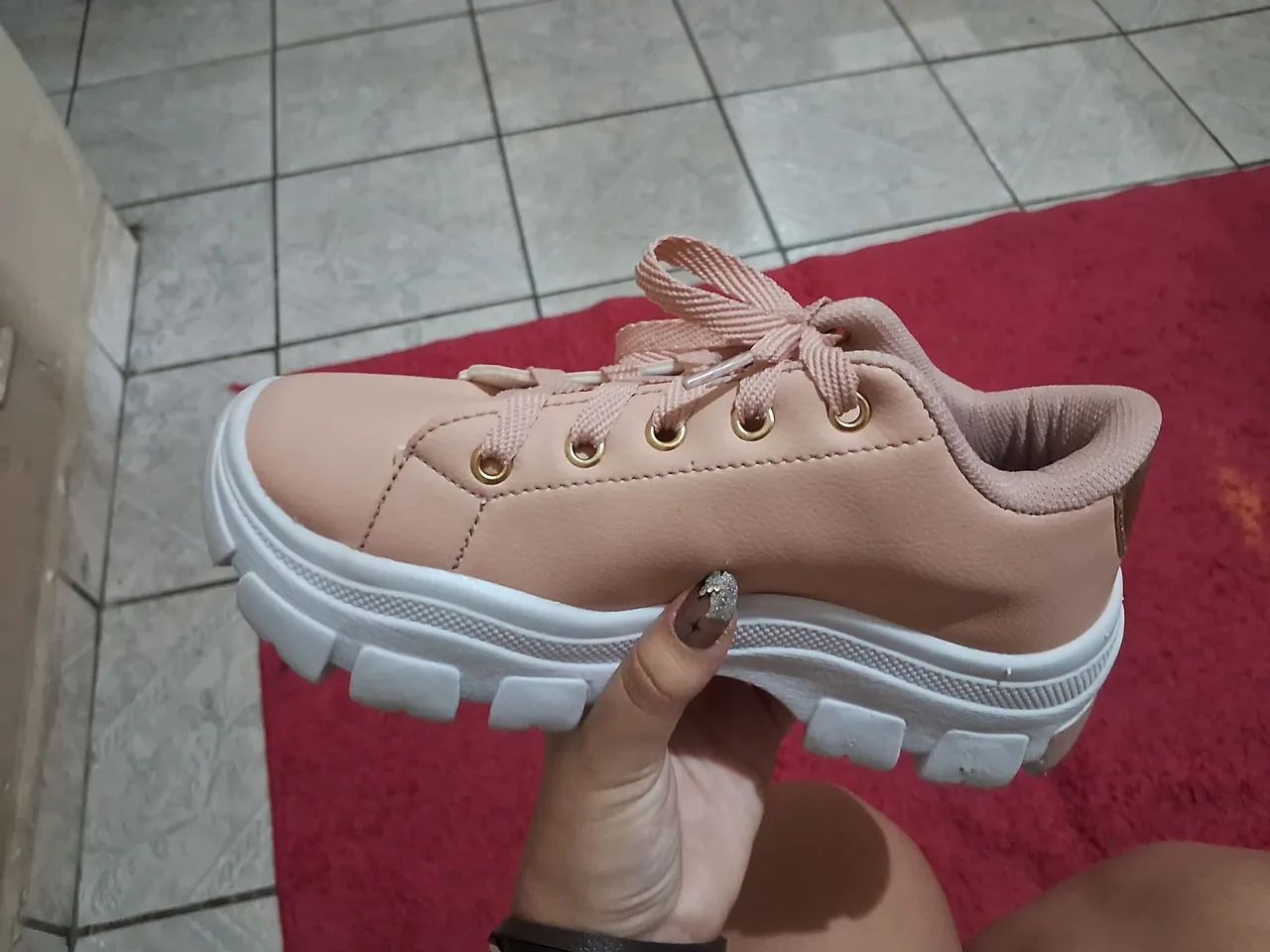 Pink Sneakers Size 35