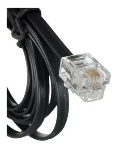 Cabo Extensor P/ Telefone Rj11 4 Vias 5m Preto Storm *ENTREGA GRÁTIS* - Foto 2