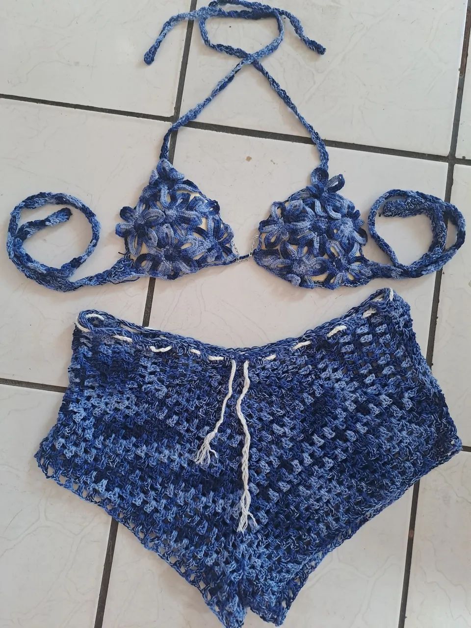Conjunto crochê praia - Foto 4