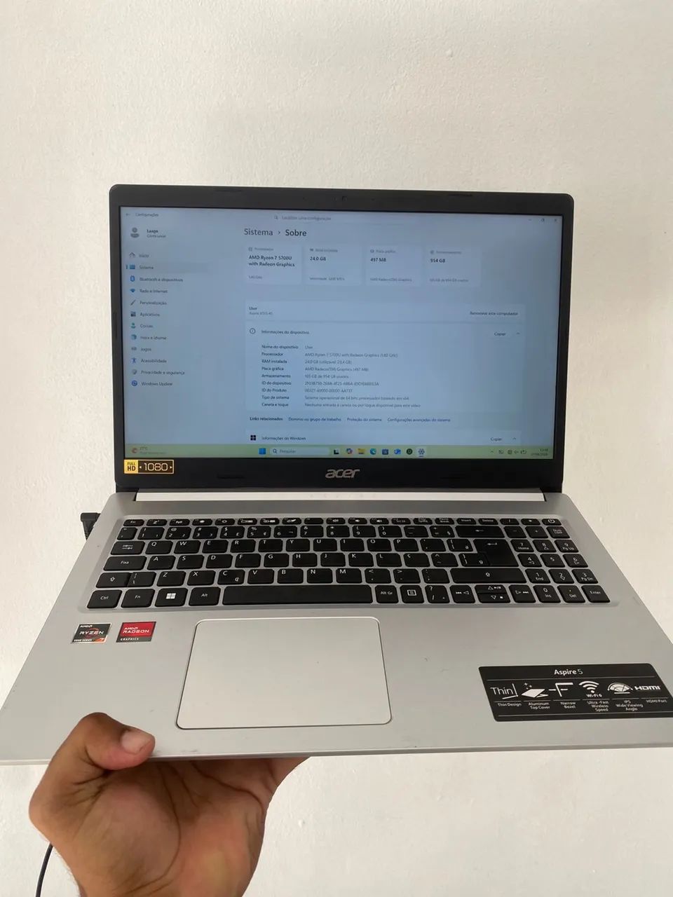 Notebook ryzen 7 - Foto 2